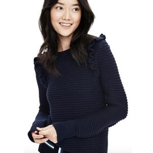 Banana Republic ruffle pullover sweater